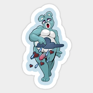 Rainy Day Bimbo Bear Sticker